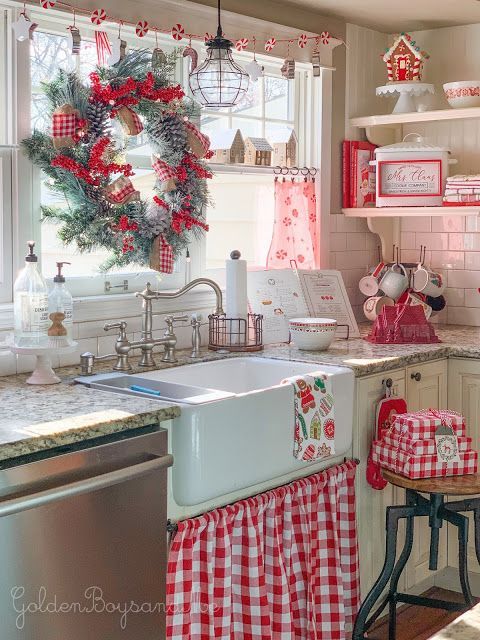 Our Christmas Kitchen 2019 - Our Christmas Kitchen 2019 -   19 christmas kitchen decorations farmhouse style ideas
