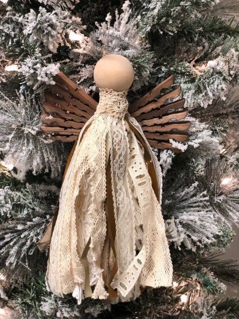 DIY Angel Ornament - The Shabby Tree - DIY Angel Ornament - The Shabby Tree -   19 christmas tree topper diy angel ideas