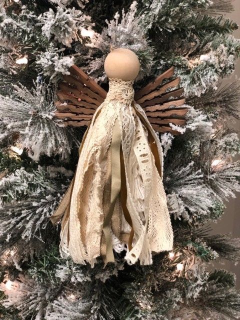 DIY Angel Ornament - The Shabby Tree - DIY Angel Ornament - The Shabby Tree -   19 christmas tree topper diy angel ideas