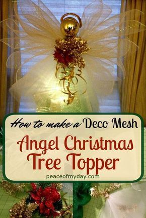 How to Make an Angel Christmas Tree Topper - How to Make an Angel Christmas Tree Topper -   19 christmas tree topper diy angel ideas
