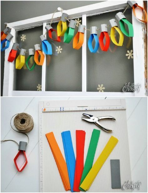 25 DIY Garland Ideas To Dress Up Your Home This Holiday Season - 25 DIY Garland Ideas To Dress Up Your Home This Holiday Season -   19 diy christmas decorations for kids paper ideas