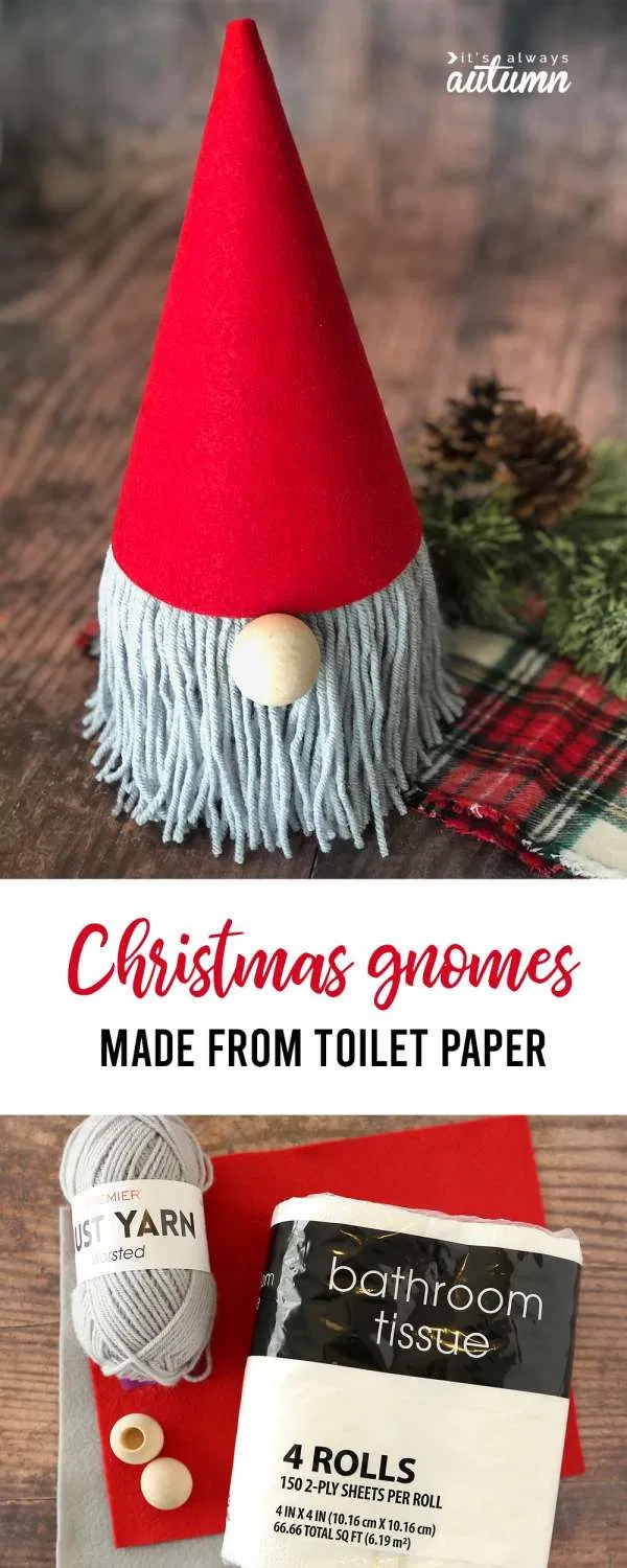 How to make a gnome toilet paper cozy - How to make a gnome toilet paper cozy -   19 diy christmas decorations for kids paper ideas