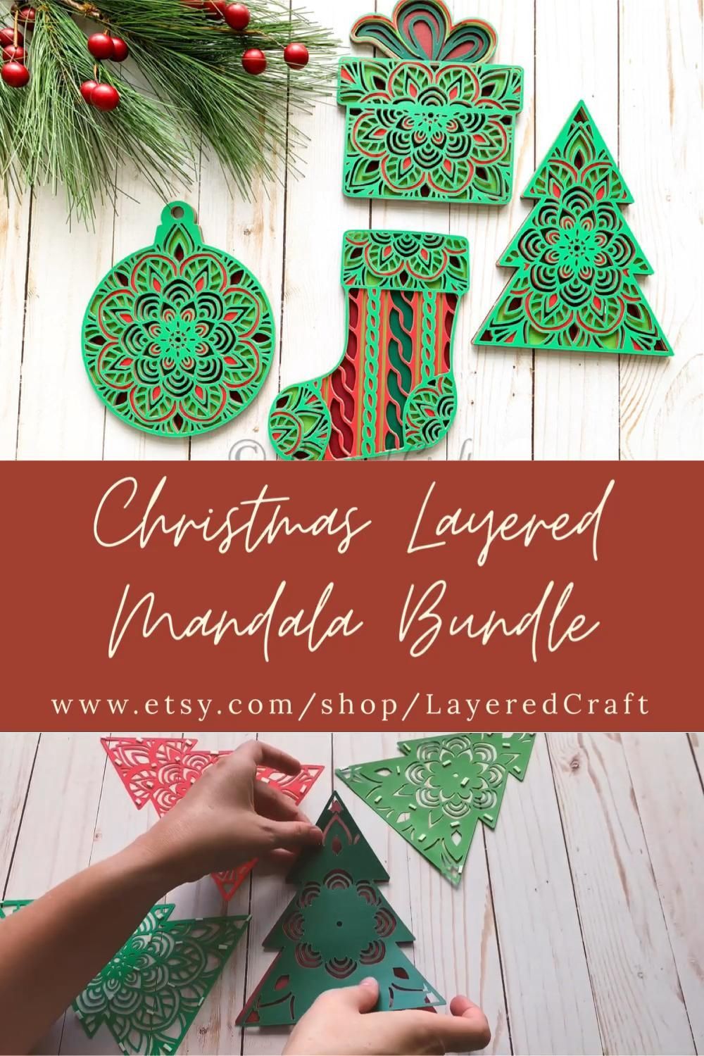 3D Christmas Mandala Layered Paper Craft Bundle Digital Cut | Etsy - 3D Christmas Mandala Layered Paper Craft Bundle Digital Cut | Etsy -   19 diy christmas decorations for kids paper ideas