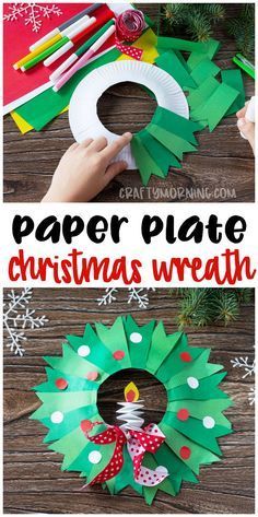 Paper Plate Christmas Wreath Craft - Crafty Morning - Paper Plate Christmas Wreath Craft - Crafty Morning -   19 diy christmas decorations for kids paper ideas