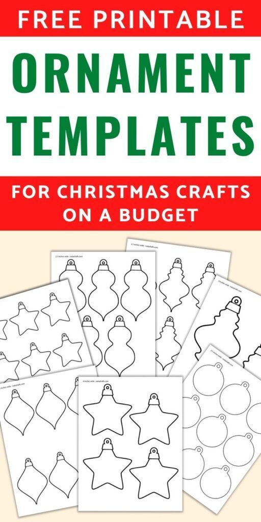 13+ Free Printable Christmas Ornament Templates - 13+ Free Printable Christmas Ornament Templates -   19 diy christmas decorations for kids paper ideas