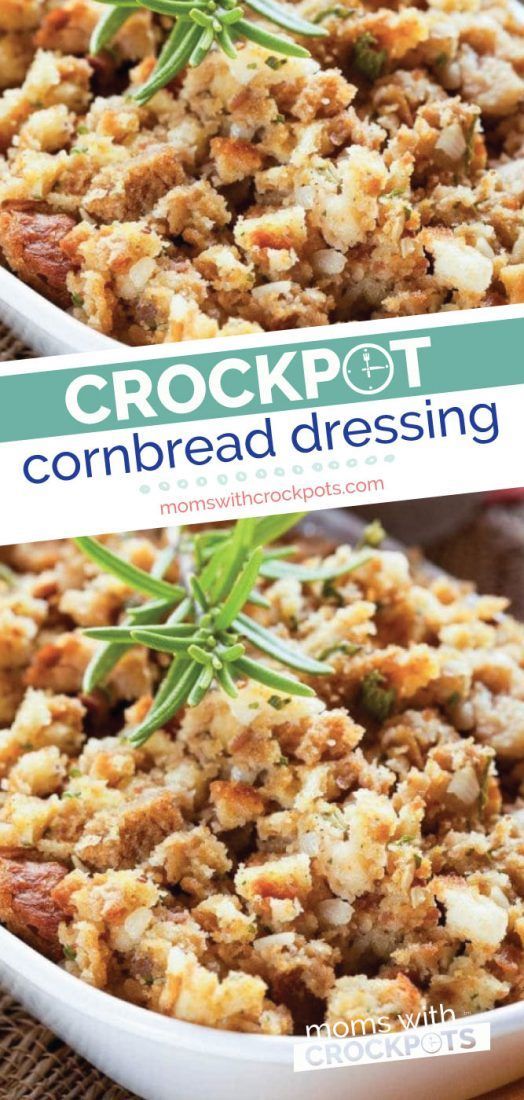 Crockpot Cornbread Dressing Recipe - Crockpot Cornbread Dressing Recipe -   19 dressing recipes thanksgiving bread ideas