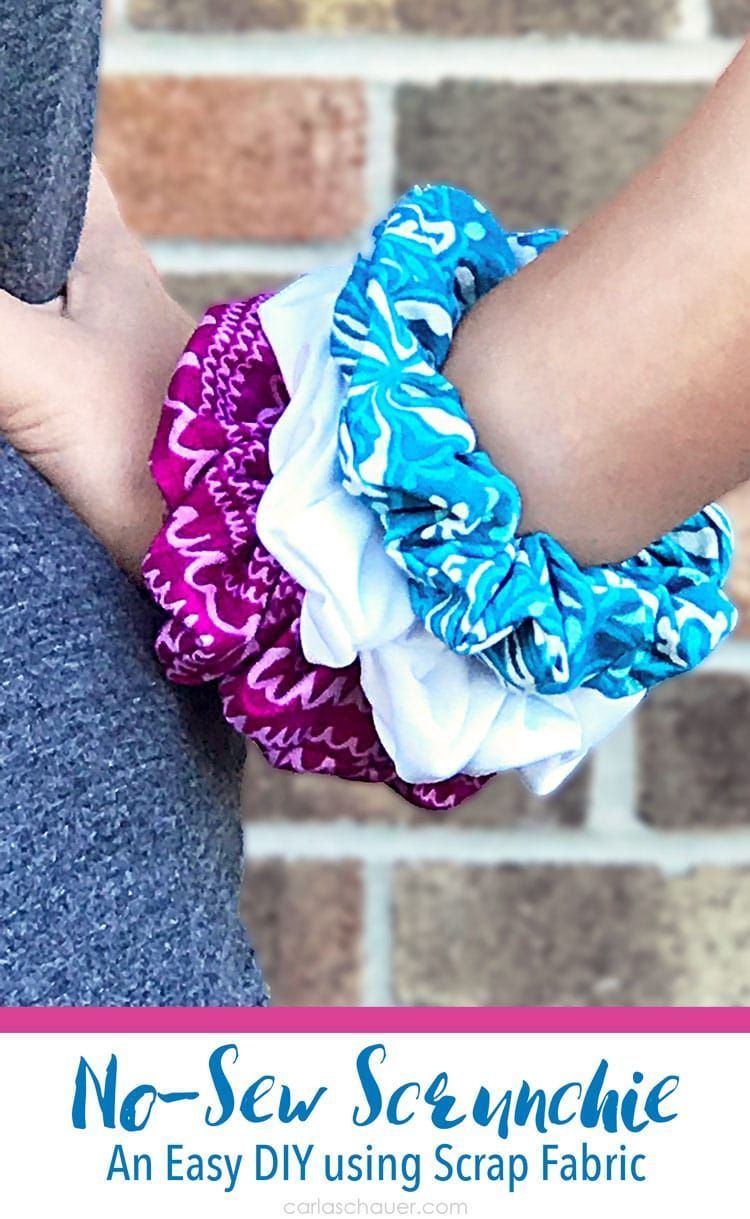How to Make a Scrunchie Without Sewing - How to Make a Scrunchie Without Sewing -   19 fabric crafts no sew scrap ideas
