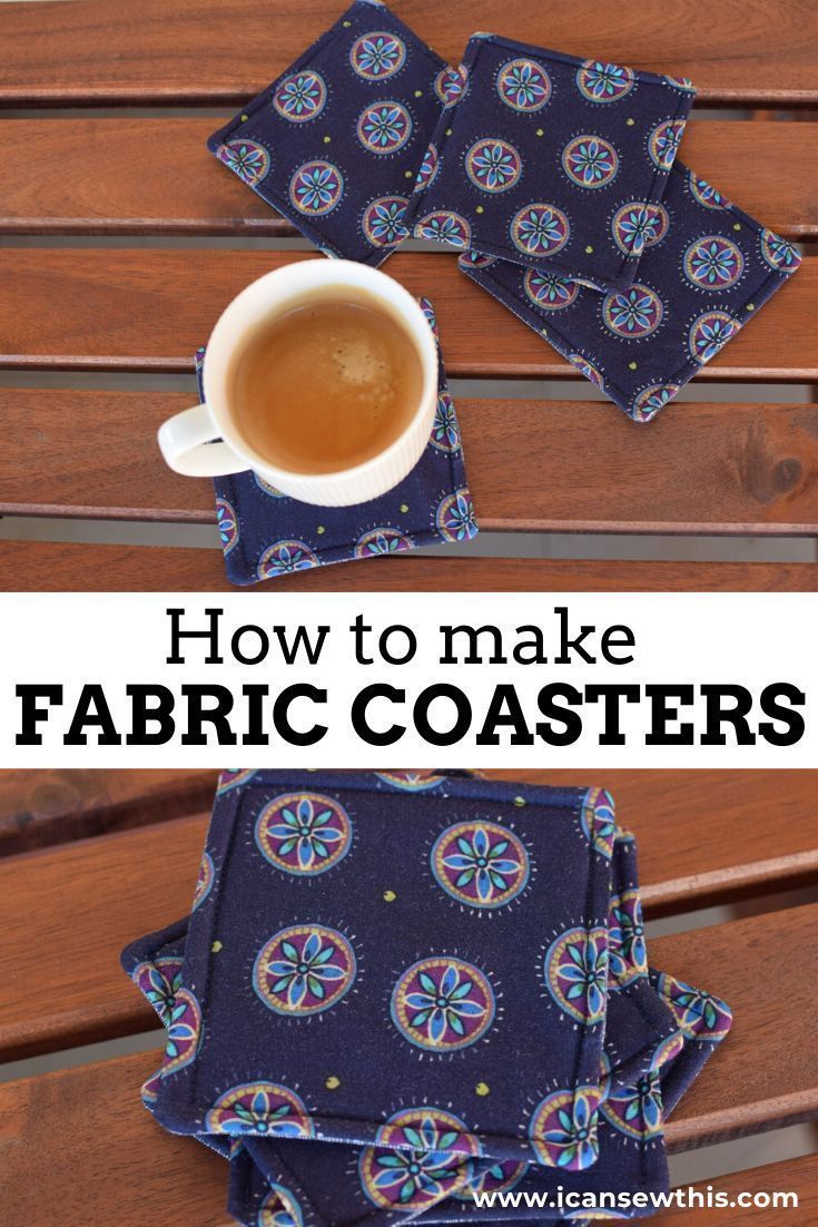 DIY Fabric Coasters - DIY Fabric Coasters -   19 fabric crafts to sell ideas