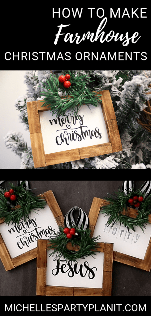 How to Make Farmhouse Christmas Ornaments | Dollar Tree DIY - Michelle's Party Plan-It - How to Make Farmhouse Christmas Ornaments | Dollar Tree DIY - Michelle's Party Plan-It -   19 farmhouse christmas tree decorations diy ideas