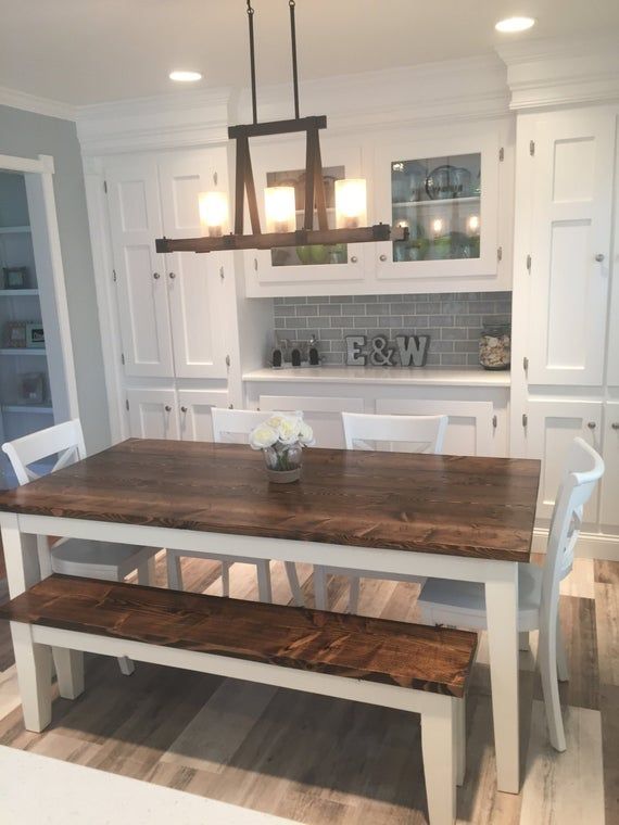 6' Solid Wood Farmhouse Table | Farmhouse Dining Table | Farmhouse Kitchen Table | Built to Order | Made in USA - 6' Solid Wood Farmhouse Table | Farmhouse Dining Table | Farmhouse Kitchen Table | Built to Order | Made in USA -   19 farmhouse kitchen table decorations ideas