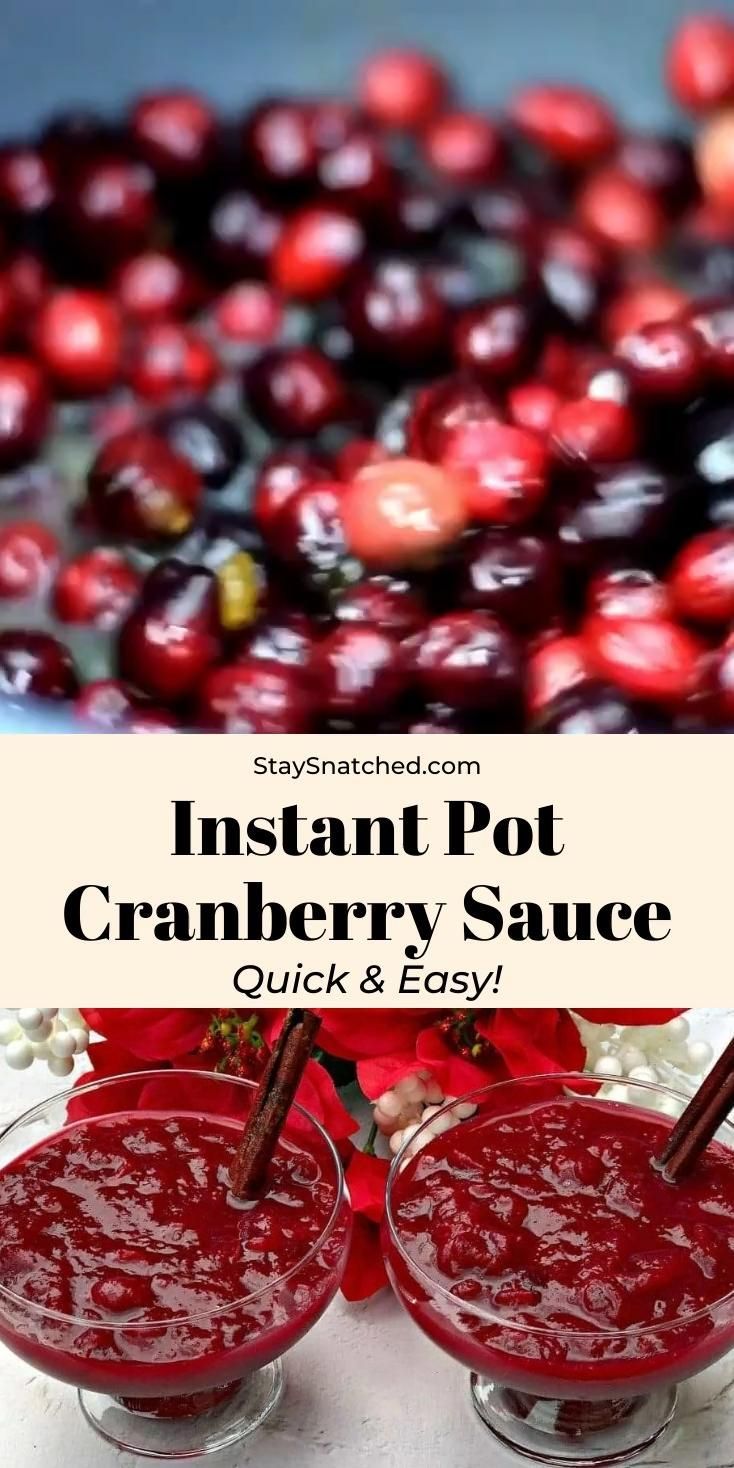 Easy Instant Pot Homemade Cranberry Sauce - Easy Instant Pot Homemade Cranberry Sauce -   19 homemade cranberry sauce thanksgiving easy ideas