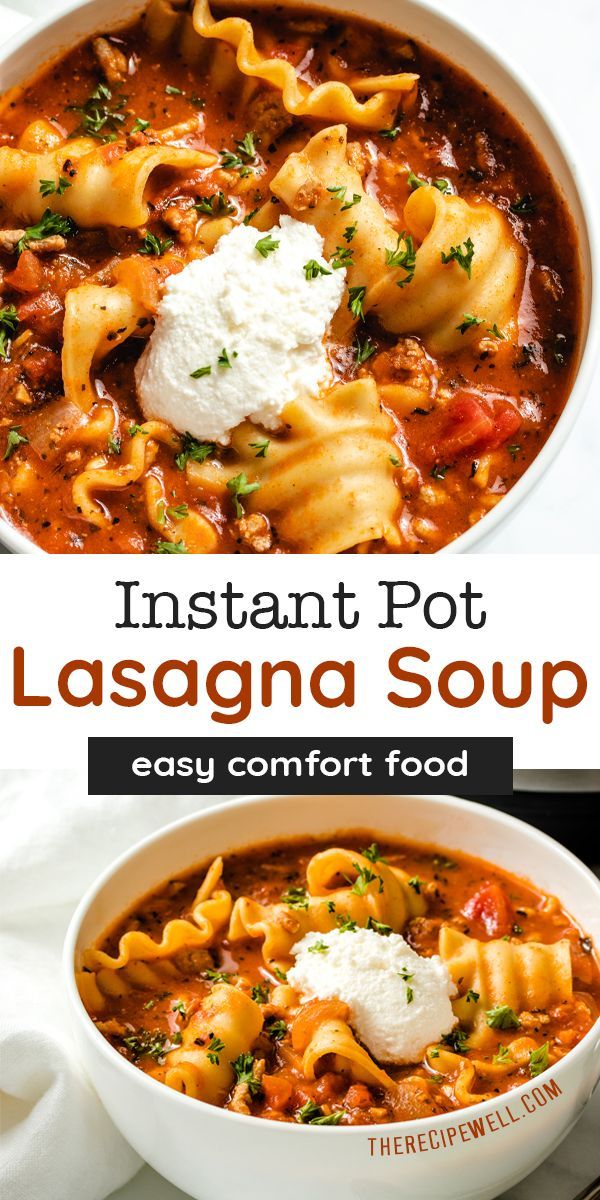 Instant Pot Lasagna Soup - Instant Pot Lasagna Soup -   19 instant pot recipes healthy family soup ideas