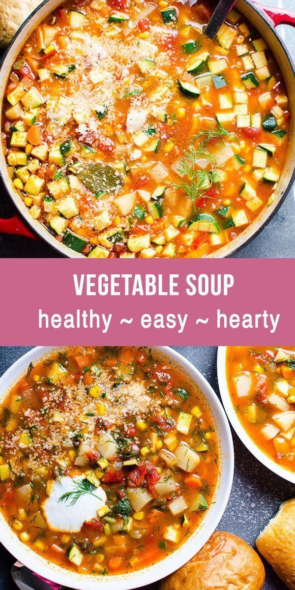 BEST EVER Vegetable Soup - iFOODreal - BEST EVER Vegetable Soup - iFOODreal -   19 instant pot recipes healthy family soup ideas