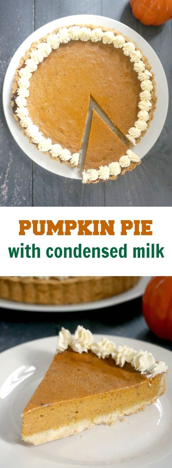 Easy Pumpkin Pie with Condensed Milk - Easy Pumpkin Pie with Condensed Milk -   pumpkin pie recipe easy condensed milk