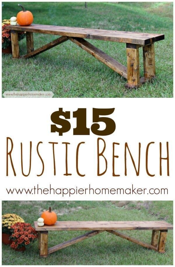 $15 DIY Bench - $15 DIY Bench -   21 diy projects for men how to build ideas