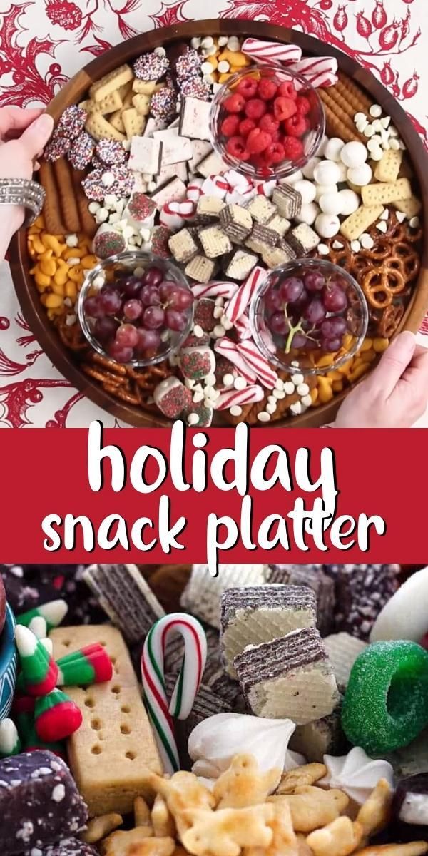 Holiday Snack Platter - Holiday Snack Platter -   24 xmas food videos christmas dinners ideas