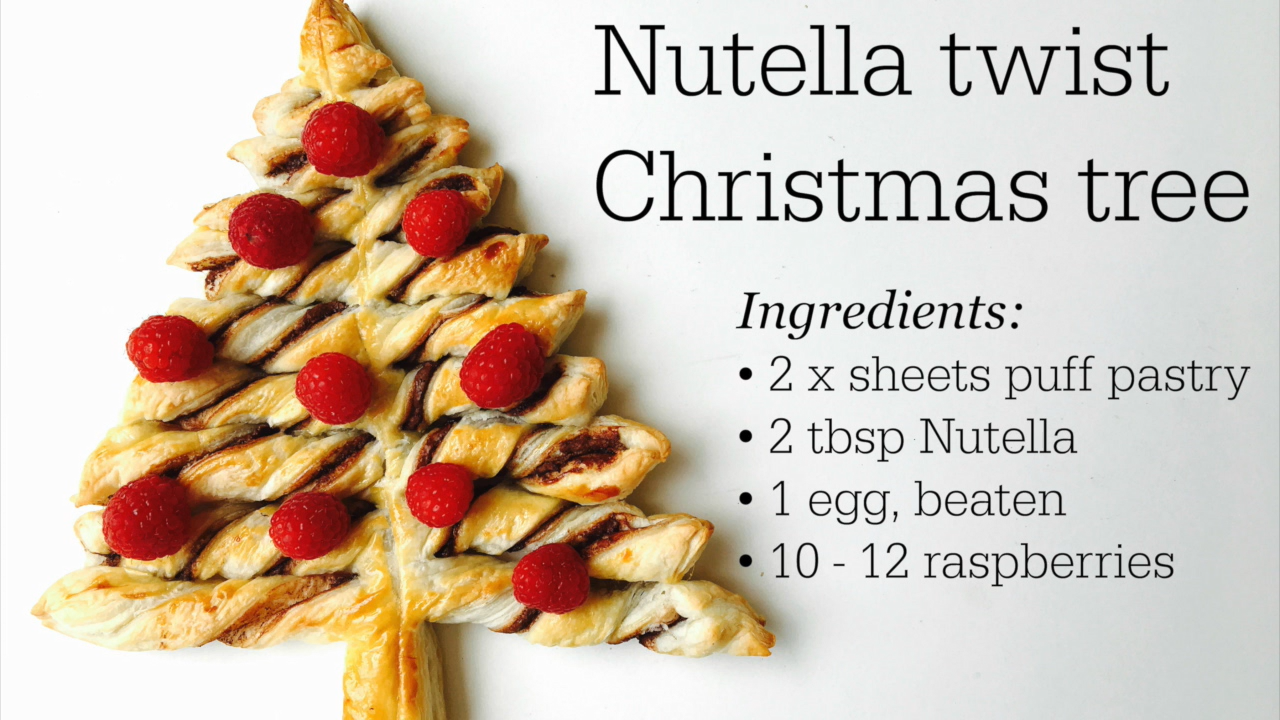 Nutella Christmas tree - Nutella Christmas tree -   24 xmas food videos christmas dinners ideas