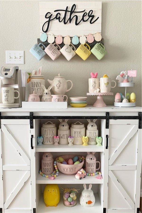 Best Coffee Bar Ideas & Stations For 2021 - Best Coffee Bar Ideas & Stations For 2021 -   30 Easter Decor Ideas for the Home