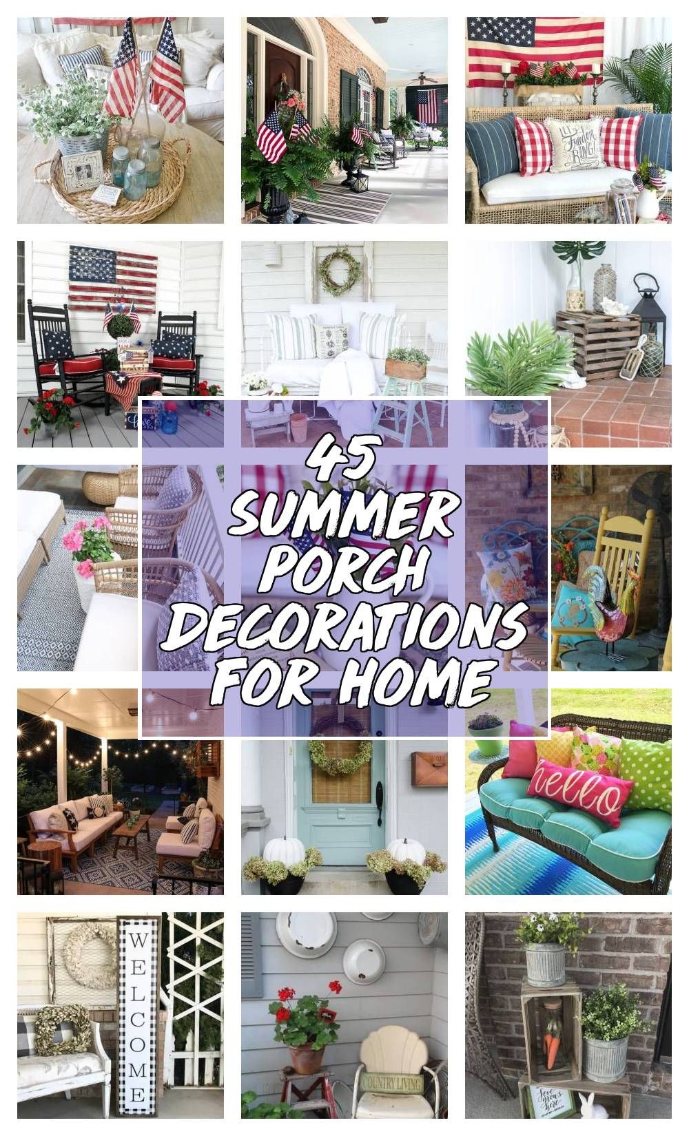 summer decorations for home porch